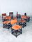 Tudor Style Cromwellian Leather Dining Chairs, England, 1940s, Set of 8 22