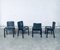Postmodern Leather Dining Chairs, Italy, 1980s, Set of 4 26