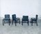 Postmodern Leather Dining Chairs, Italy, 1980s, Set of 4, Image 26