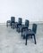 Postmodern Leather Dining Chairs, Italy, 1980s, Set of 4 24