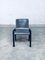 Postmodern Leather Dining Chairs, Italy, 1980s, Set of 4, Image 16