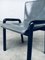 Postmodern Leather Dining Chairs, Italy, 1980s, Set of 4, Image 3