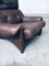 Brazilian Style Leather Lounge Chairs, 1970s, Set of 2 10