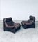 Brazilian Style Leather Lounge Chairs, 1970s, Set of 2 28