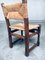 Craftsman Oak & Rush Dining Chairs, France, 1940s, Set of 6 6