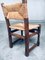 Sedie da pranzo Craftsman in quercia e giunco, Francia, anni '40, set di 6, Immagine 6