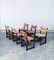 Craftsman Oak & Rush Dining Chairs, France, 1940s, Set of 6 25