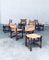 Craftsman Oak & Rush Dining Chairs, France, 1940s, Set of 6 18