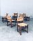 Craftsman Oak & Rush Dining Chairs, France, 1940s, Set of 6, Image 18