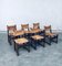 Craftsman Oak & Rush Dining Chairs, France, 1940s, Set of 6 31