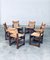 Craftsman Oak & Rush Dining Chairs, France, 1940s, Set of 6 22