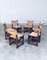 Craftsman Oak & Rush Dining Chairs, France, 1940s, Set of 6 23