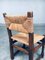 Sedie da pranzo Craftsman in quercia e giunco, Francia, anni '40, set di 6, Immagine 7