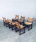 Craftsman Oak & Rush Dining Chairs, France, 1940s, Set of 6, Image 24