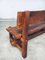 Brutalist Hand-Crafted Oak Bench, Belgium, 1960s, Image 13