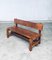 Brutalist Hand-Crafted Oak Bench, Belgium, 1960s, Image 22