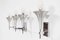 Aluminum 2 Single and 1 Double Wall Light by Gaetano Sciolari, 1960s, Set of 3, Image 36