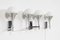 2 Einzel- und 1 Doppel Wandlampe aus Aluminium von Gaetano Sciolari, 1960er, 3er Set 4