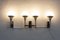 Aluminum 2 Single and 1 Double Wall Light by Gaetano Sciolari, 1960s, Set of 3, Image 17