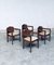 Dutch Modern Amsterdam School Dining Chairs, 1910s, Set of 4 46