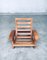 Postmodern Adjustable Oak Lounge Chair, 1980s 1