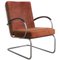 Model 409 Terra Cotta Easy Chair by W.H. Gispen for Gispen Culemborg, 1960s 1
