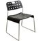 Black Omstak Stacking Chair by Rodney Kinsman for Bieffeplast, 1970s 1