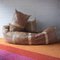 Mid-Century Brown Leather Snake Couch by Hans Roebers 9