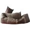 Mid-Century Brown Leather Snake Couch by Hans Roebers, Image 1