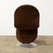 Brown 1-2-3 Series Easy Chair by Verner Panton for Rosenthal, 1980s, Image 4