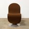 Brown 1-2-3 Series Easy Chair by Verner Panton for Rosenthal, 1980s 5