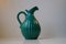 Fluted Green Art Deco Stoneware Jug by Christian Jensen, 1930s 1