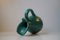 Fluted Green Art Deco Stoneware Jug by Christian Jensen, 1930s, Image 5