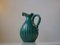 Fluted Green Art Deco Stoneware Jug by Christian Jensen, 1930s, Image 7