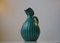 Fluted Green Art Deco Stoneware Jug by Christian Jensen, 1930s 8