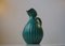 Fluted Green Art Deco Stoneware Jug by Christian Jensen, 1930s, Image 8