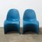 Chaise Empilable Bleue par Verner Panton pour Herman Miller, 1970s 5