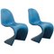 Blue Stacking Chair by Verner Panton for Herman Miller, 1970s 1