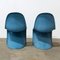 Sedia impilabile blu di Verner Panton per Herman Miller, anni '70, Immagine 4