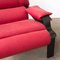 Vintage Superleggera Chair in Red Leather by Joe Colombo for Bieffeplast Italy / B-Line 7