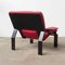 Vintage Superleggera Chair in Red Leather by Joe Colombo for Bieffeplast Italy / B-Line 3