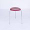 3170 Red Stackable Stools by Arne Jacobsen, 1953, Set of 3 3