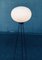 Lámpara de pie trípode italiana opalina, años 50, Imagen 9