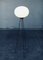 Lampada da terra tripode in vetro opalino, Italia, anni '50, Immagine 2