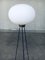 Lámpara de pie trípode italiana opalina, años 50, Imagen 14