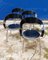 Chairs in Leather and Metal from Calligaris, Italy, 1980s, Set of 4 7