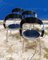 Chairs in Leather and Metal from Calligaris, Italy, 1980s, Set of 4, Image 7