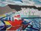 Jackson, Puerto de Mogán, Gran Canaria, Barche da pesca, XXI secolo, Olio su tela, Immagine 1