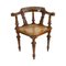 19th Century Wilhelminian Walnut Corner Chair 1