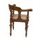 19th Century Wilhelminian Walnut Corner Chair 4